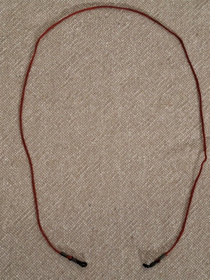 Glasses cord like new, dark orange, length 73 cm