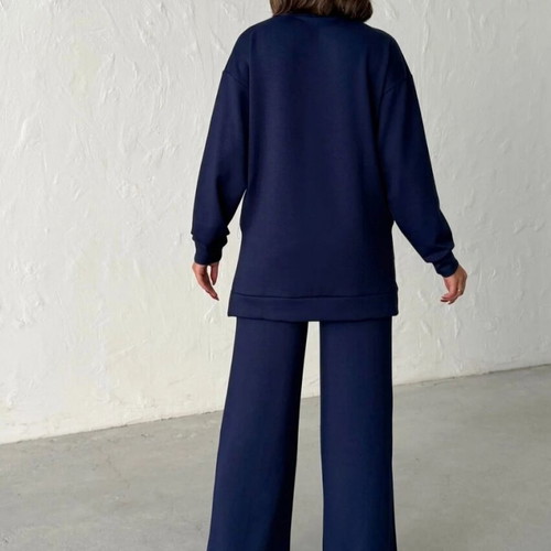 Set blouse and pants new blue