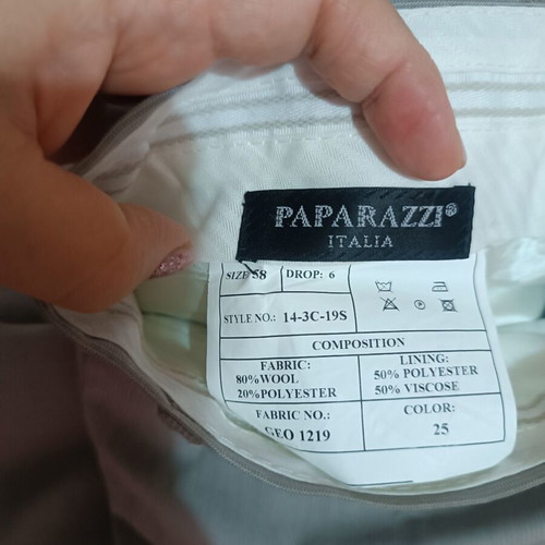 Antonio Miro and Paparazzi Italia men's suit used, beige, size 58