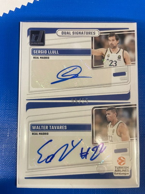 Κάρτα Dual Signature Llull Tavares αριθμημένη 8/25 Euroleague Donruss 23-24 καινούργια