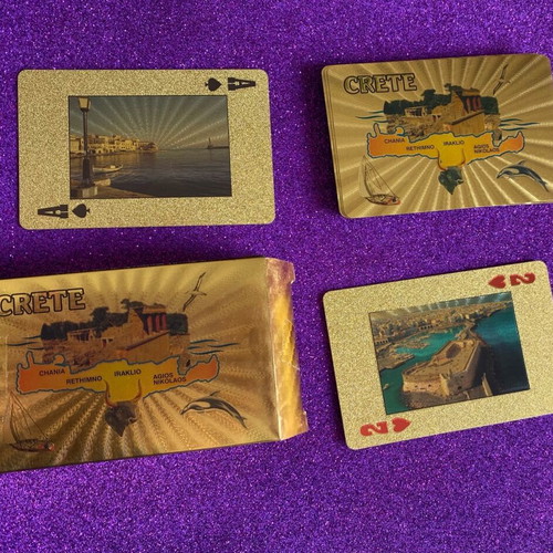 Golden Crete Playing Cards like new