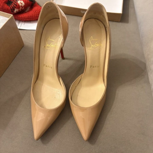 Christian Louboutin Iriza pumps size 36.5 used, beige, 10 cm heels