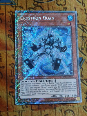 Crystron Quan Platinum Secret Rare κάρτα Yu-Gi-Oh! σαν καινούργιο