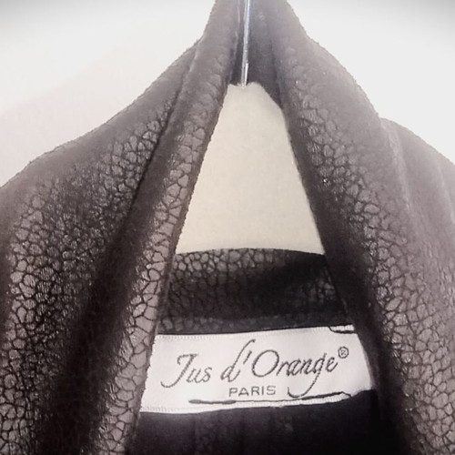 Jus d' Orange Paris women's black suede jacket used