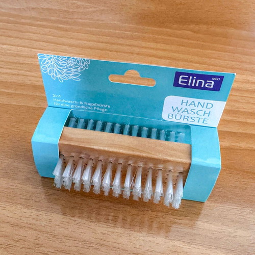 Elina wooden nail brush new, eco-friendly for manicure