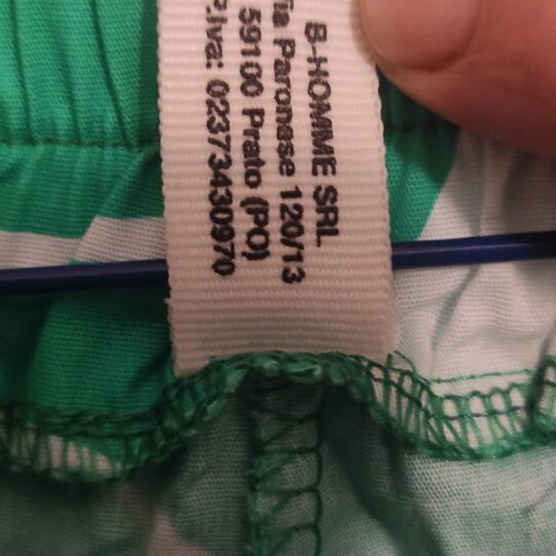 Summer pants with pockets like new, white and green