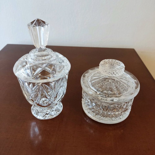Glass vases like new, small, height 16cm and 10cm