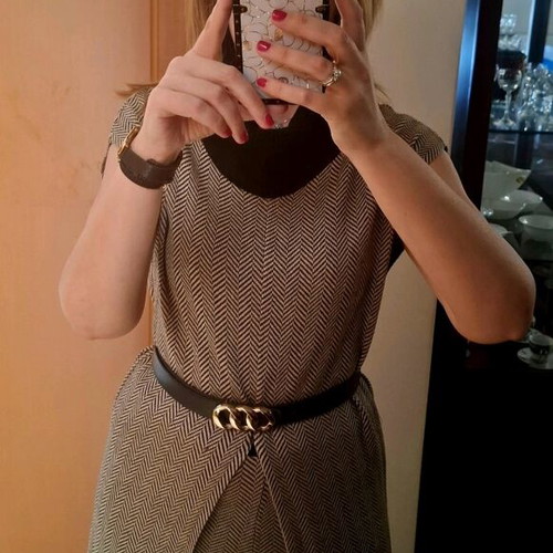 Figaro knit set, grey and beige