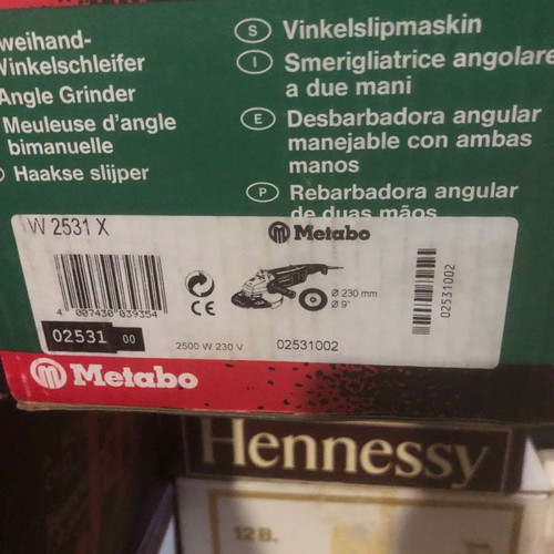 Metabo angle grinder 230mm 2500W new in box