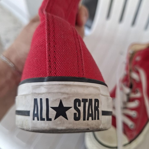 Converse All Star sneakers used, women's size 37.5, red