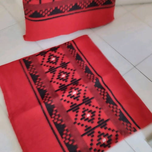 Woven pillowcases new, set of 2, 55x50 cm