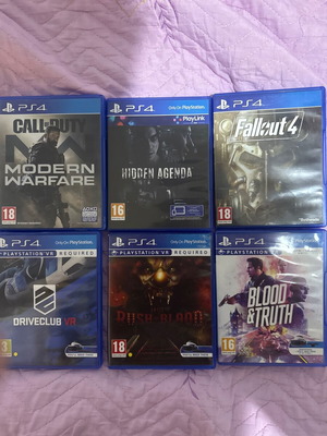Sony πακέτο 6 παιχνιδιών PS4, με 3 παιχνίδια VR