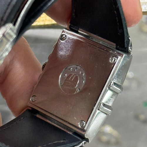 Omega watch authentic with real diamonds like new, black