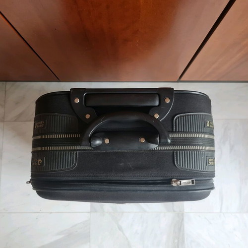 Pierre Cardin medium suitcase 24×43×66 cm with 2 wheels, black