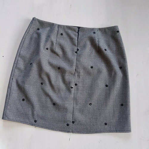 Ckontova skirt size M checked black and grey, like new