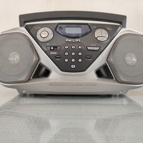 Philips AZ1505 CD Player Cassette Boom Box used