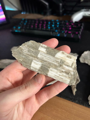 Gypsum crystals with bentonite inclusions from Patra new