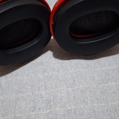 Professional ear muffs like new, red-black