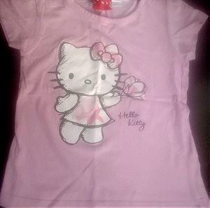 Καλοκαιρινή μπλουζιτσα " hello  kitty " 5 ετών