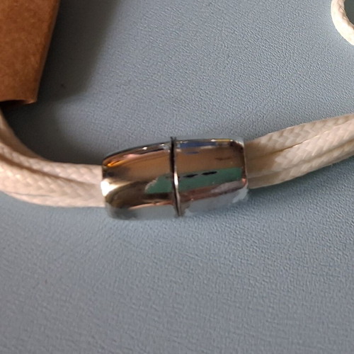 Handmade multistrand bracelet with magnetic clasp and rhinestones, like new