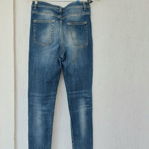 Benetton slim blue jeans W29, cotton denim