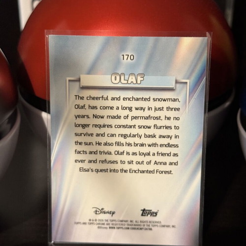 2026 Topps Chrome Disney Olaf XFractor trading card