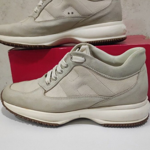 Hogan Interactive sneakers, ivory and pale green