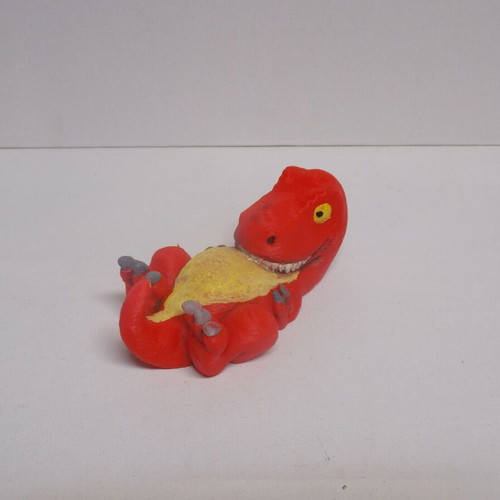 Dinosaur new, hand-painted with acrylics