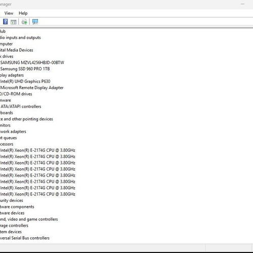 HP Z2 G4 Workstation Xeon E-2174G 64GB DDR4 1.25TB SSD used