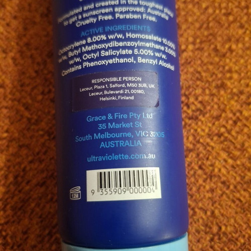 Ultra Violette Extreme Screen Hydrating Body & Hand Skinscreen SPF 50+ nearly new