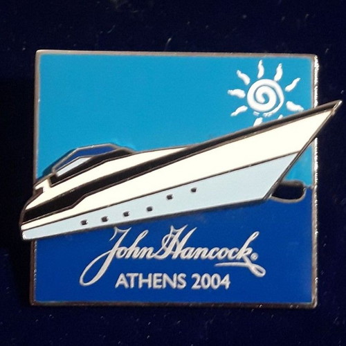 John Hancock Athens 2004 Olympic moving pin