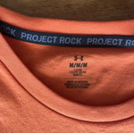 Under Armour The Rock Project T-shirt like new, orange, size M