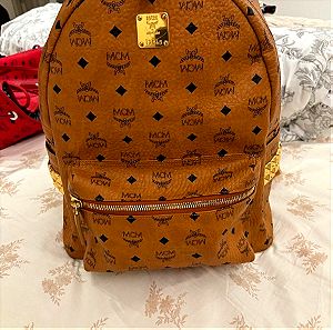 MCM large cognac backpack