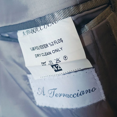 Italian groom suit silver S new