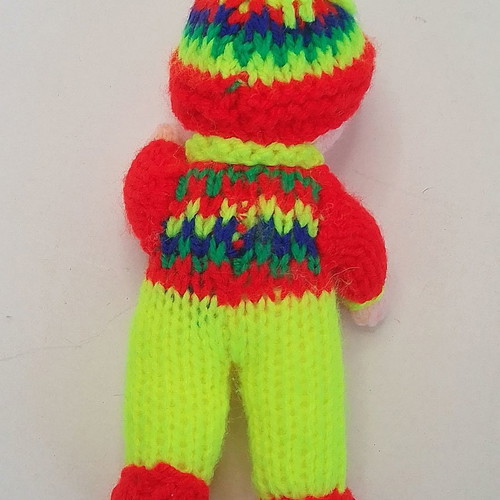 Crochet Winter knitted handmade doll used