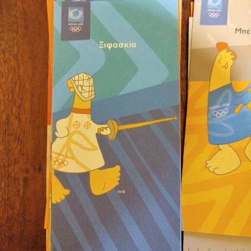 Collectible box with brochures for 2004 Olympic Games sports like new