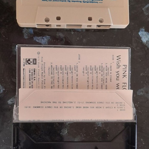 Pink Floyd Wish You Were Here cassette tape used, rock