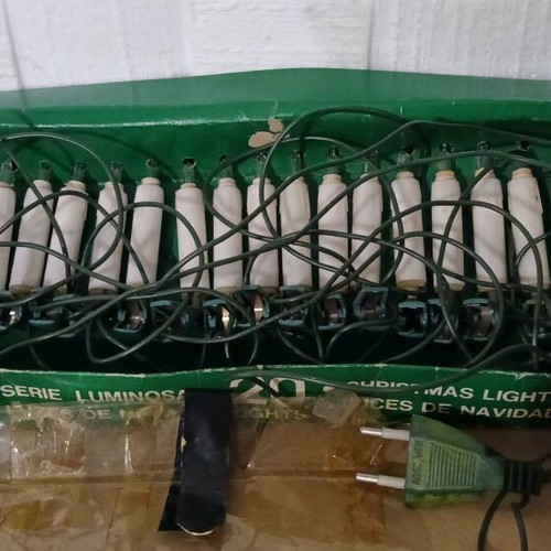Christmas candle lights used, vintage