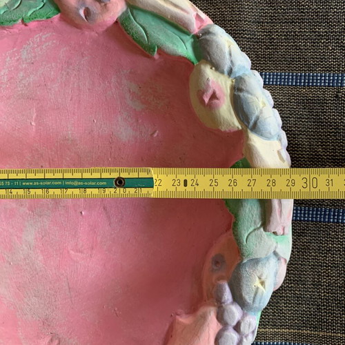 Wooden fruit platter handmade, new, 30 cm