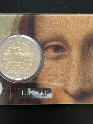 Γαλλία 2€ Coincard 2025 Μόνα Λίζα Μουσείο Λούβρο