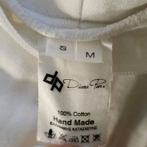 Zara white sweatshirt new with impressive zipper, small-medium
