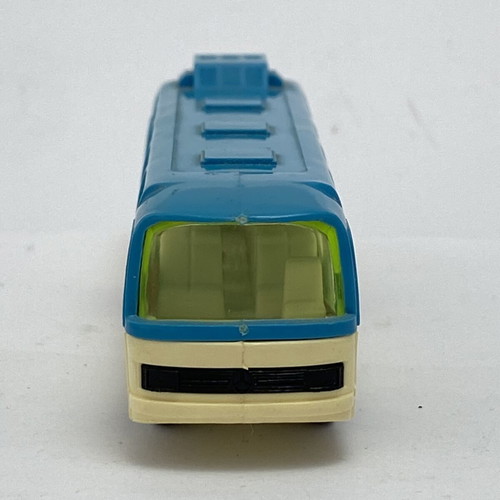 Mercedes-Benz O 302 toy bus used, blue beige, scale 1/87