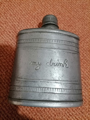 Antique flask used, 155 years old, in very good condition
