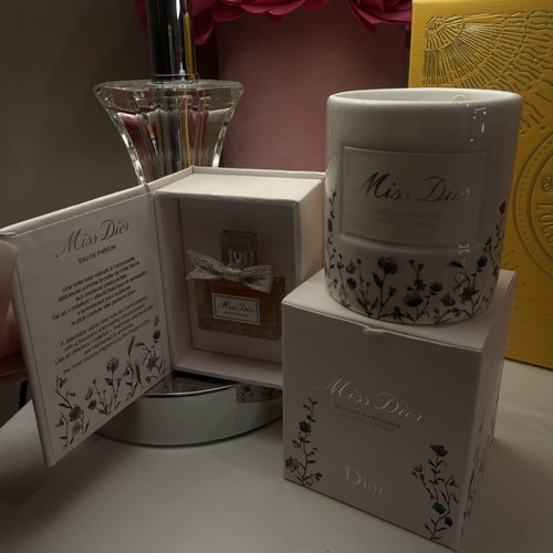 Miss Dior Candle and Miniature Set new, collectible