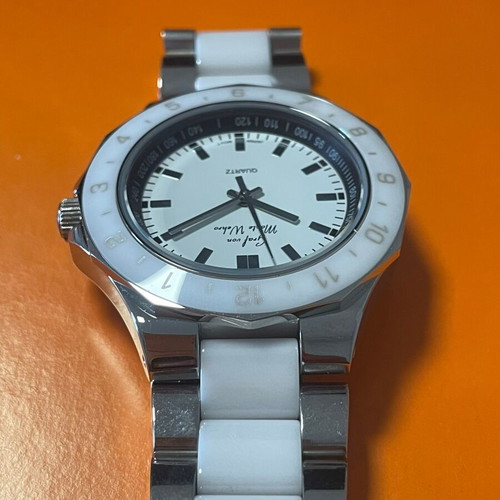 Graf von Monte Wehro unisex watch like new, white and silver