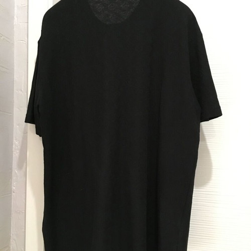 Louis Vuitton logo men blouse cotton/linen size S like new, black