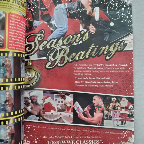 WWE Magazine Holiday 2008 used, John Cena cover