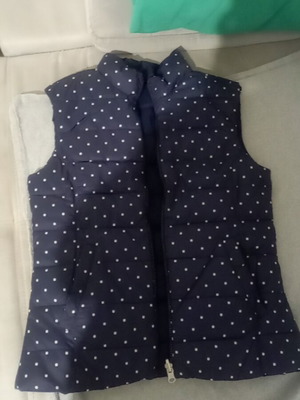 Benetton γιλέκο διπλής όψης για 11-12 ετών σαν καινούργιο, μπλε και άσπρο