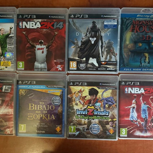 Wii and PlayStation 3 cartridges new