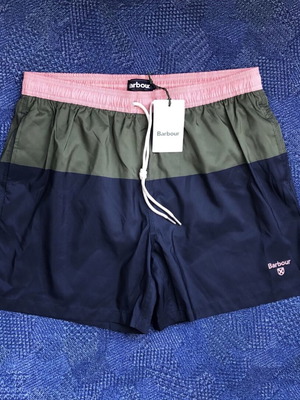 Barbour John Swim Shorts new, men's beach swimwear S and XL